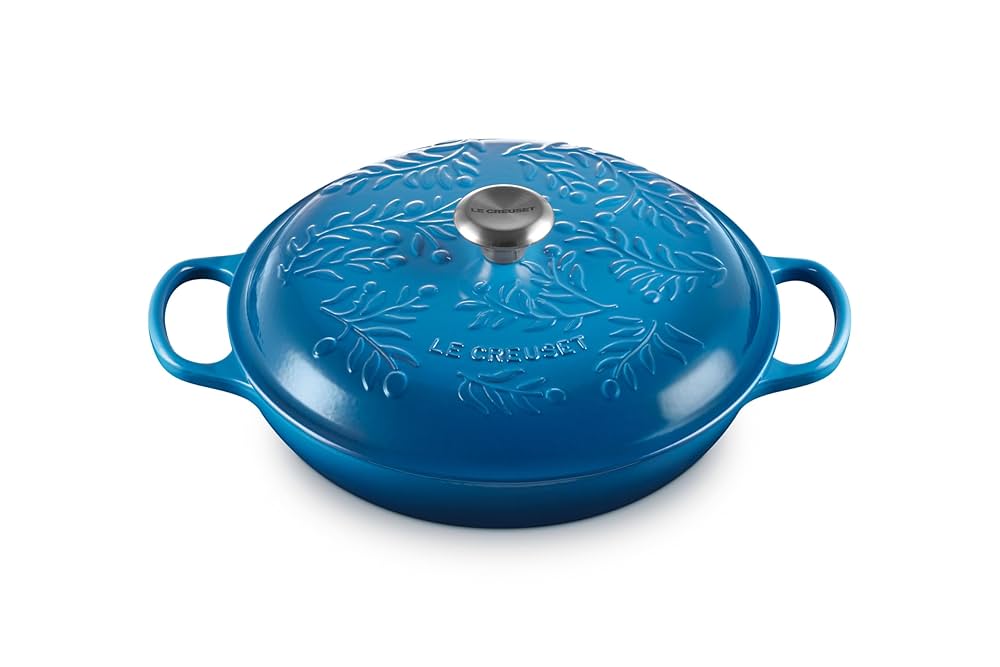 Le Creuset Olive Branch Enameled Cast Iron Signature Braiser